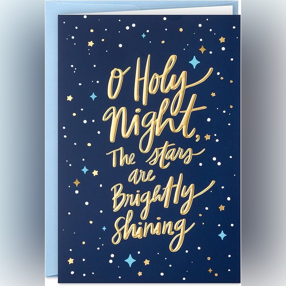 Hallmark Boxed Religious Christmas Cards, 10 Cards and Envelopes “O Holy Night”